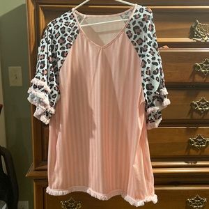 Super cute boutique too with leopard print, ruffles and stripes